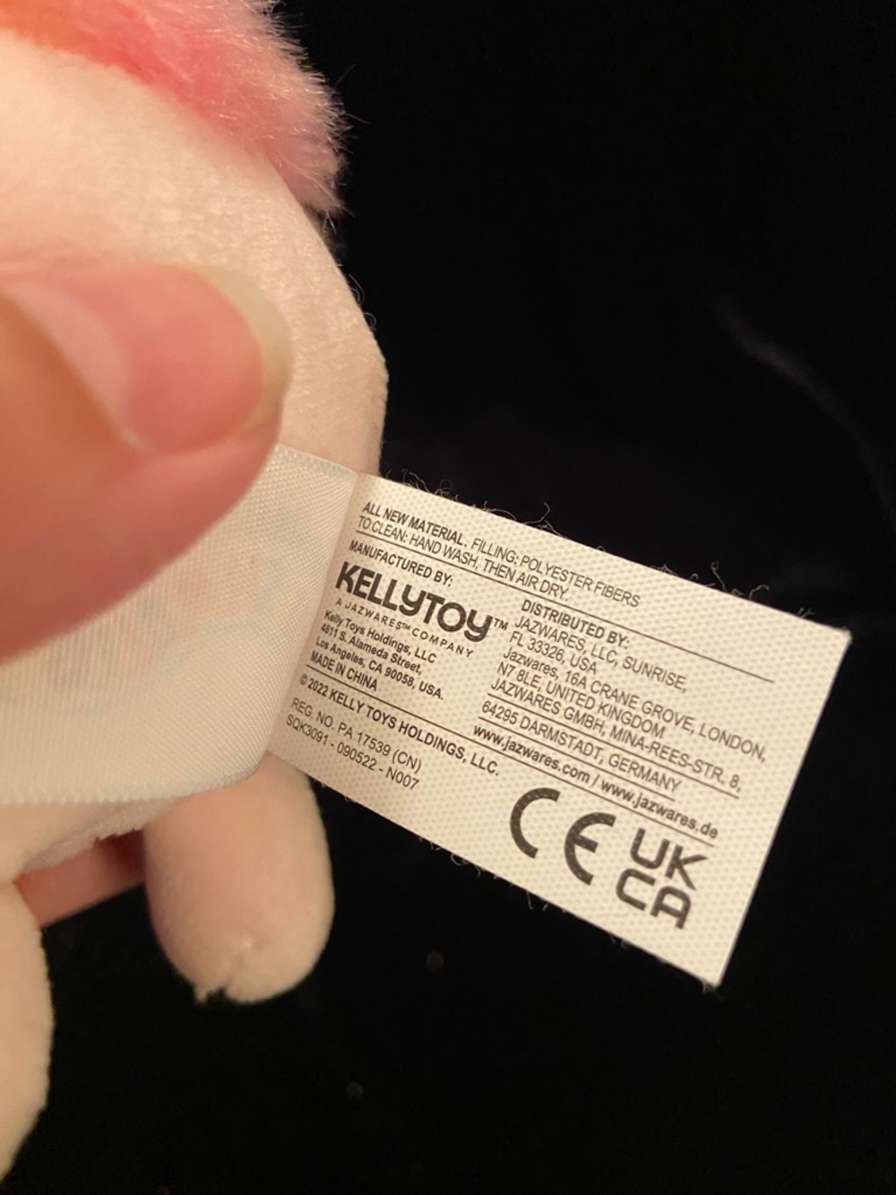 💜 Squishmallows Caparinne The Bigfoot 3.5" Plush Clip-On KeyChain, Pink Bigfoot - Picture 4 of 4